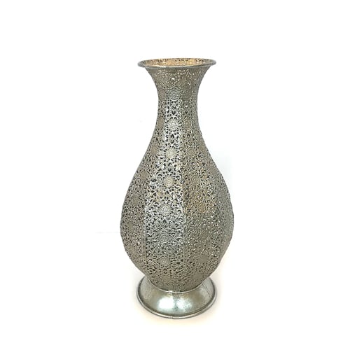 WeddingDecor-Silver-Lace-Vase