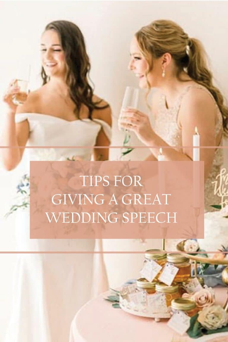 tips for giving a wedding speech