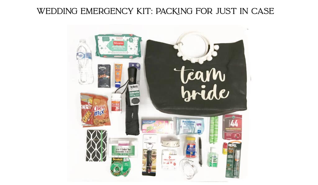 What to Pack in your Emergency Wedding Day Kit