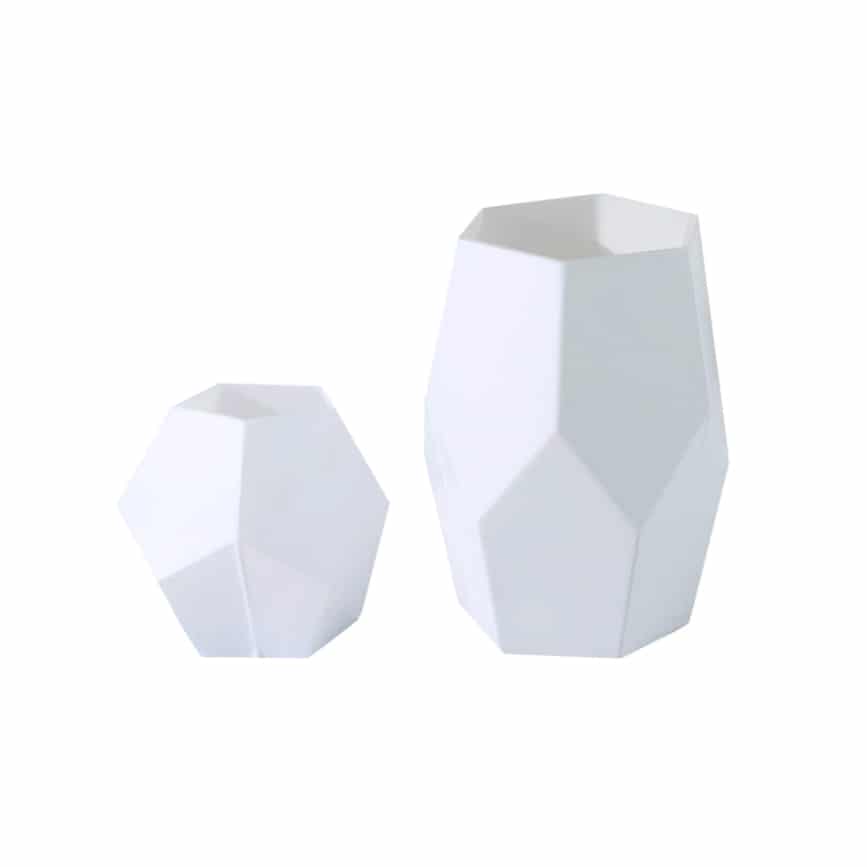 WeddingDecor-White-Geometric-Vases