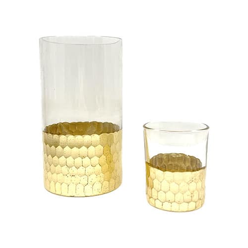 WeddingDecor-Gold-Dipped-Vase-Cylinder-votive