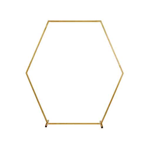WeddingDecor-Gold-Hexagon-Arch