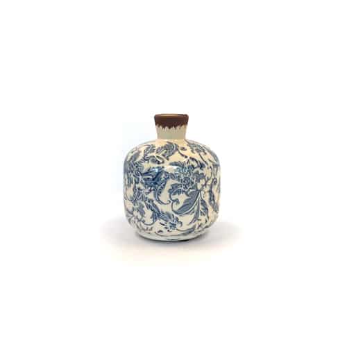 WeddingDecor-Dusty-Blue-Pattern-Vase-Mini