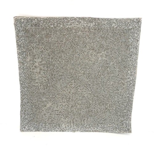 WeddingDecor-Silver-Beaded-Glitter-Mat