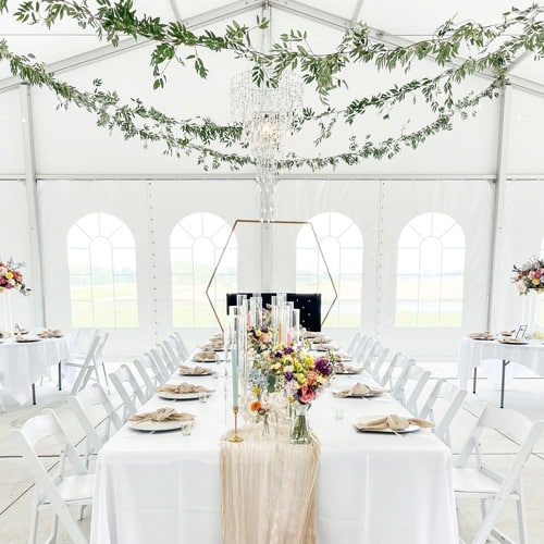 Wedding reception design in South Dakota