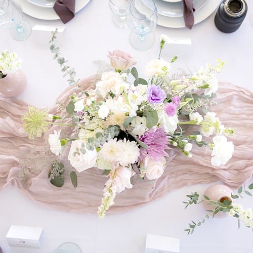 Floral centerpiece and wedding rentals in SD